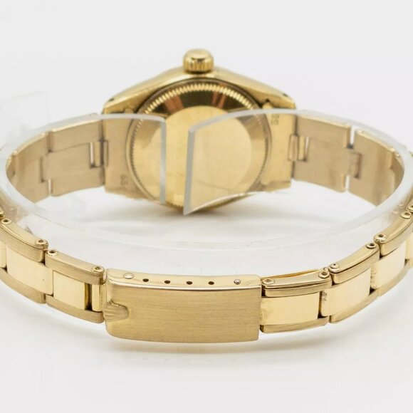 ROLEX DATEJUST PRESIDENT 18k Yellow Gold Ladies Watch PAPERS + BOX - Picture 3 of 6